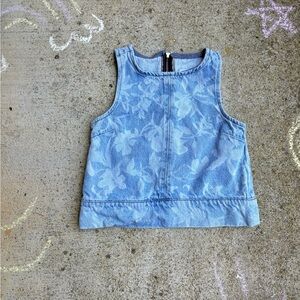 Zara Blue Floral Tank Top
